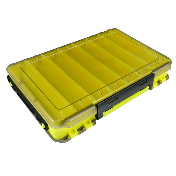 Details about   Fishing Box 12 14 Compartments Lure Hook Storage Double Sided Strength Tackle